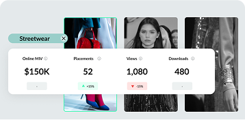 statistics possible to see in the digital showroom