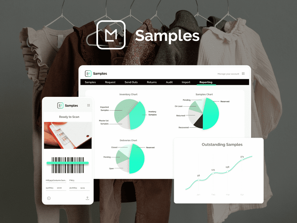 sample tracking software graphs and barcodes