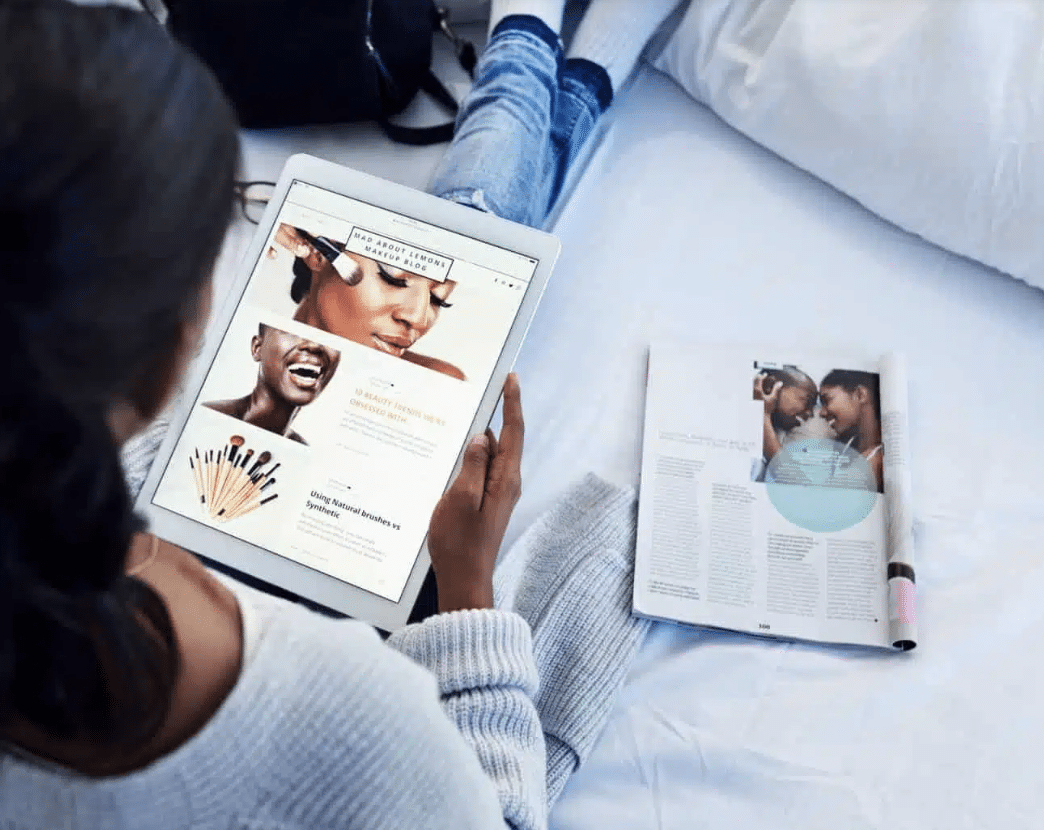 person checking their media placements using the MIV metric