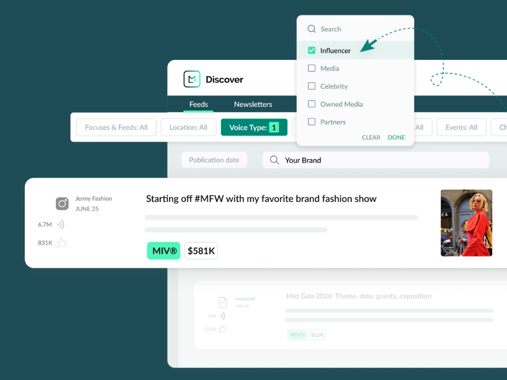 New product feature to filter your search by Voices