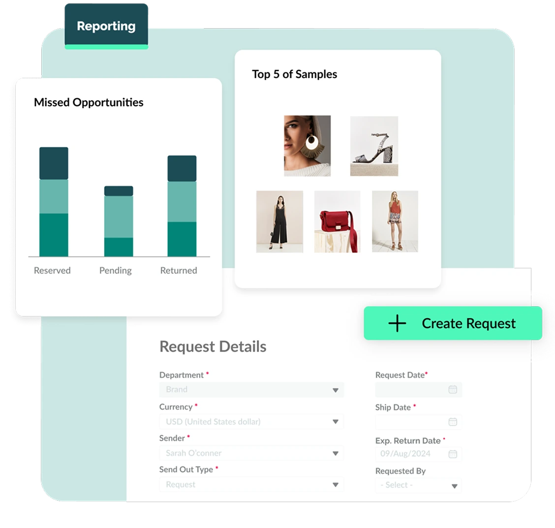 charts showing the top 5 samples 