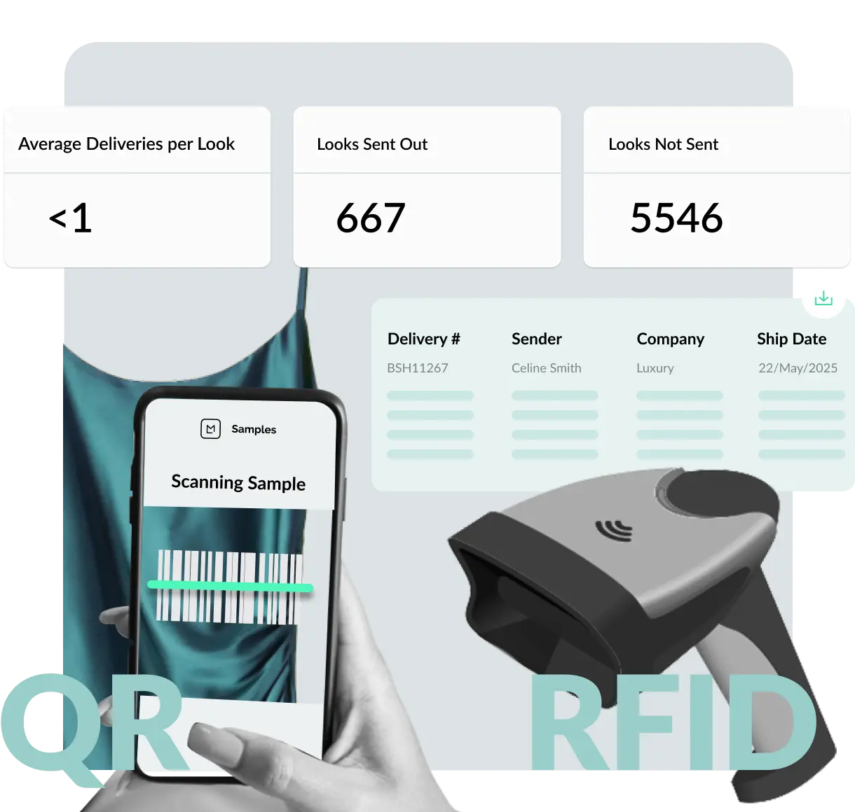 rfid scanning of samples